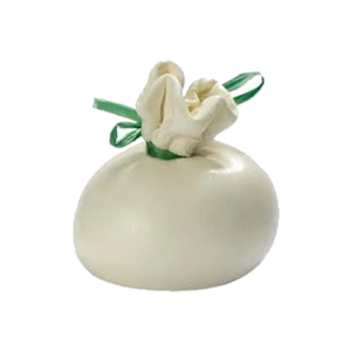 Original italienischer Burrata Käse als Zutat für Pizza